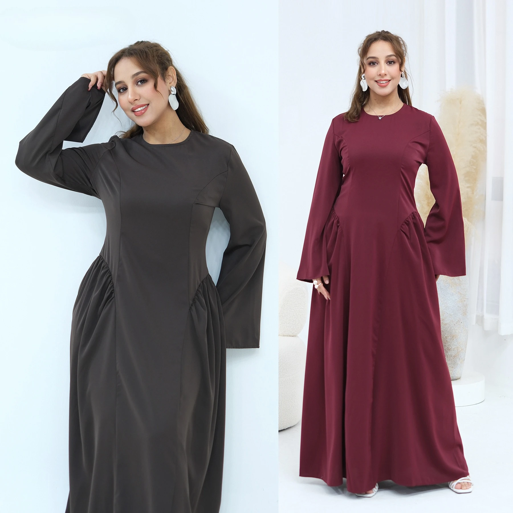 

Женское платье для Ид, абайя, мусульманская джалабия, длинные платья для Рамадана, приталенные вечерние платья, арабская длинная роба, марокканский дубайский кафтан 2026