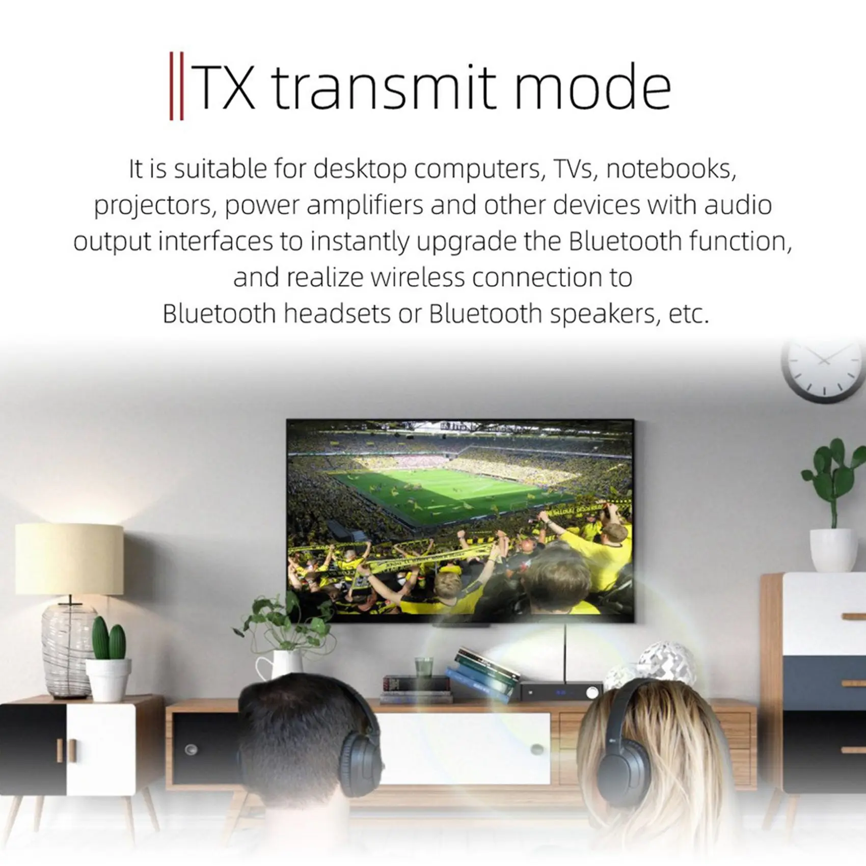 -A25M Adaptador Bluetooth 5.0 con pantalla digital, transmisor y receptor Bluetooth, AUX de 3,5 mm, salida RCA, reproducción de tarjeta TF de disco U A