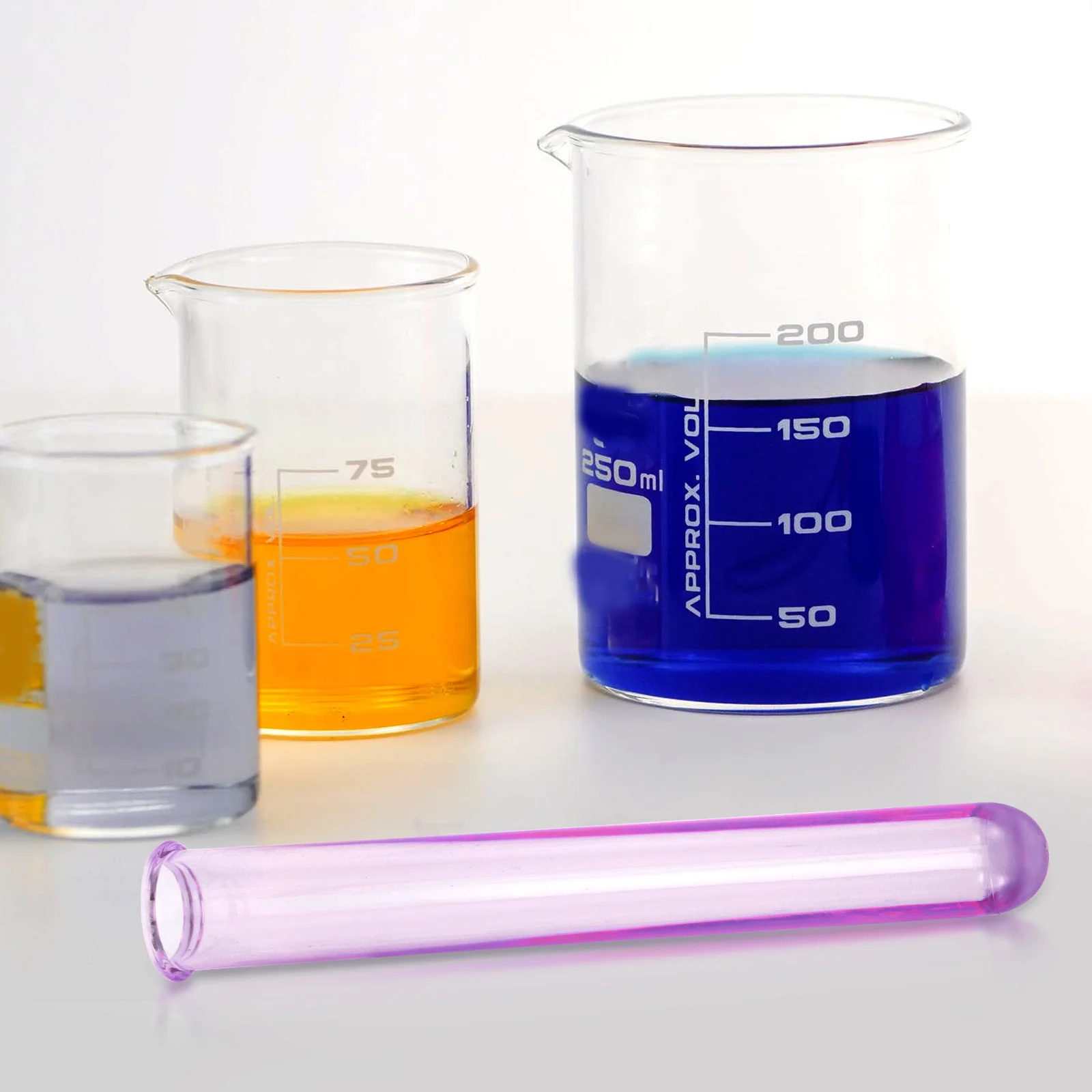 

10pcs Test Tube Wine Glass Acrylic Laboratory Science Tube For Experiment Supply Multi-Function Sample Holder Chemical Reagent