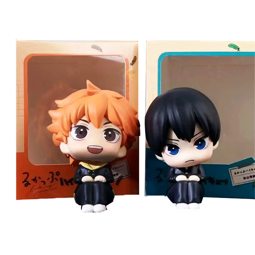 

10 см, искусственная фигурка мальчика, Tobio Kageyama Hinata Shoyo, аниме модель, игрушки, подарок, кукла, коллекция украшений из ПВХ