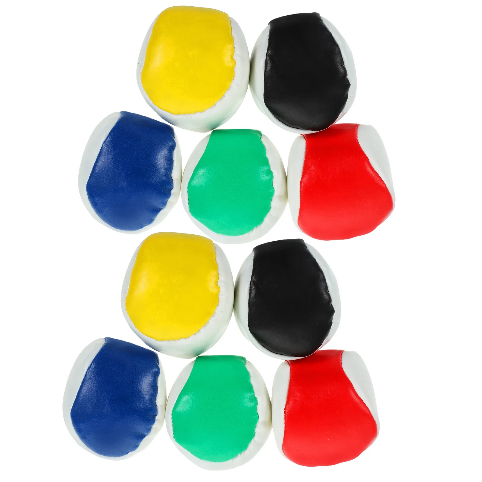 10 pièces sacs de haricots lancer Mini Cornhole sacs ensemble sûr PVC souple pour intérieur extérieur famille salle de classe lancer jeux sac de sable lancer jouet