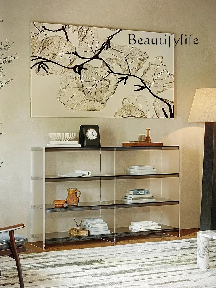 

BJ Minimalist Entrance Table Home Light Luxury Entrance Cabinet Living Room Wall Rack Acrylic Entrance Table