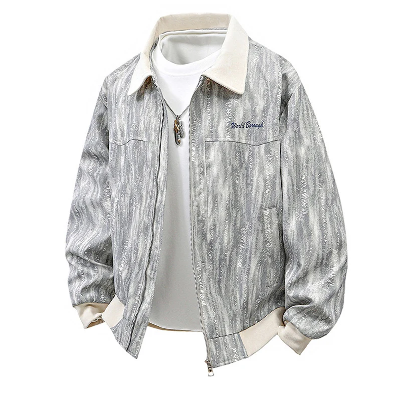 

Осень и зима плюс бархатная куртка с лацканами, мужская теплая ветрозащитная куртка в гонконгском стиле в стиле ретро, модная мужская одежда