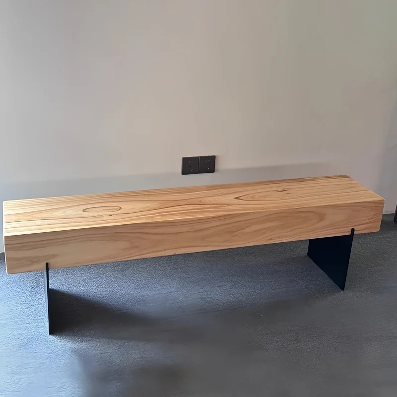 مقعد الترفيه الخشب الصلب خزانة التلفزيون الخشب الصلب مقعد الأحذية متجر الملابس الحد الأدنى مقاعد البدلاء Bureaustoel الأثاث التجاري