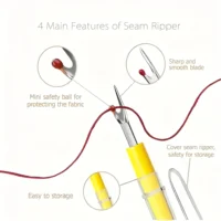 5PCS Seam Rippers for Sewing Tool Handy Stitch Ripper Hem Ripper Sewing Stitches Sewing Tools for Opening Removing Seams Hems 5