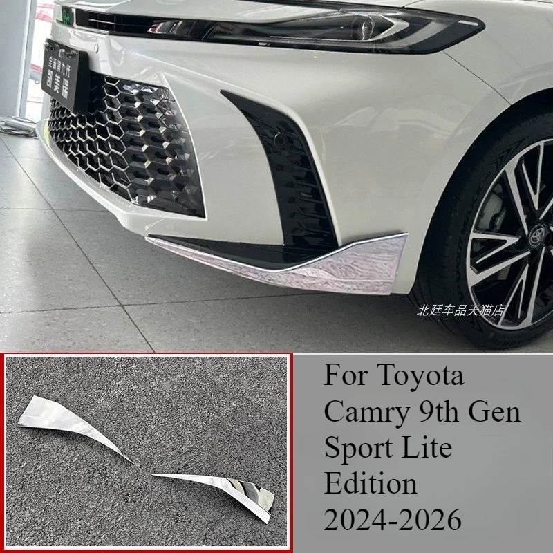 

Защитная накладка на угол переднего бампера из нержавеющей стали для Toyota Camry 9-го поколения Sport Lite Edition 2024-2026, автомобильные аксессуары