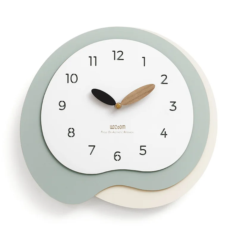 1 Pcs Fashion Nordic Wall Clock Punch-Free Living Room Cute Clock Decoration Creative Home Decoration