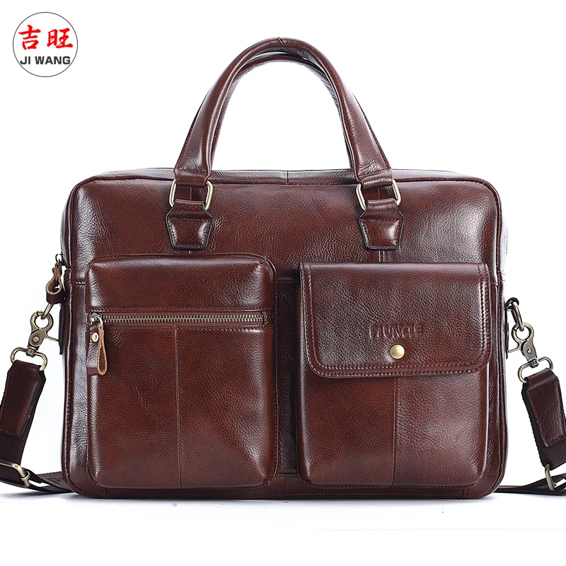 

Leather oulder Bag Casual Office Crossbody Bag Soft Cowhide Handbag Large Capaci Cuter Bag for Men Polyester