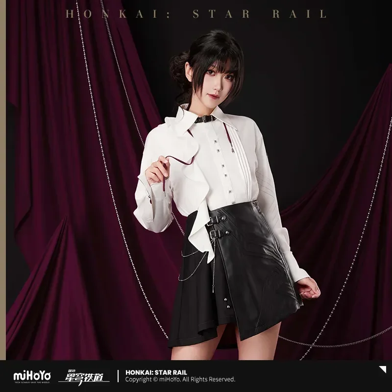 

Official Anime Game Honkai: Star Rail Official MiHoYo Kafka Theme Cosplay Women's Pantskirt Fashion Short Skirts PU