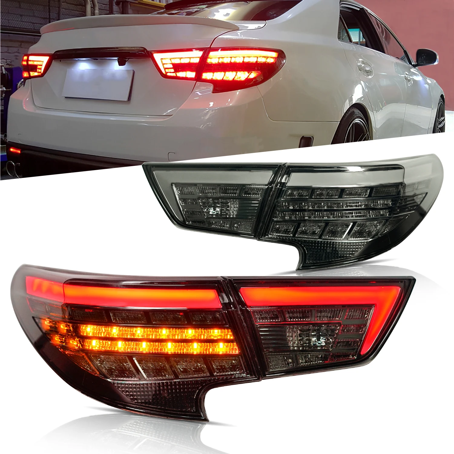 For Full LED Taillight Assembly mit dynamische drehen signal For  Reiz 2014-2017 Led Rear licht für  Reiz Tail Lamp