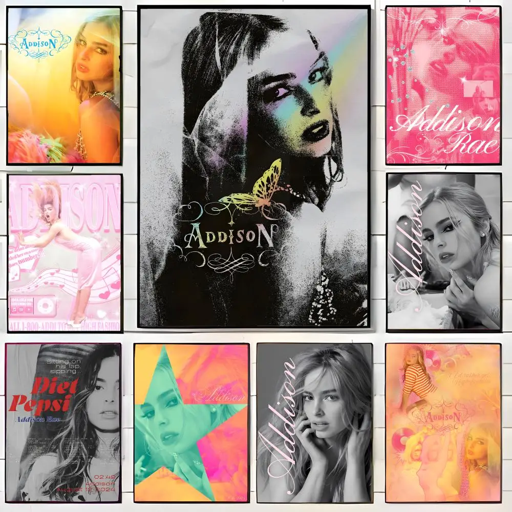 popular influencer A-Addison Rae Poster Wall Art Print Decorative Mural Home Decor Gift Unframed