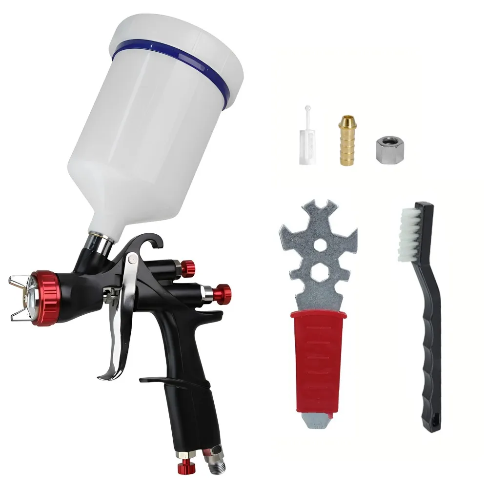 HVLP Car Paint Spray Gun High Atomization 1.3/1.5/1.7/2.0mm Pneumatic Spray Gun Household Industrial Paint Spraying Tool