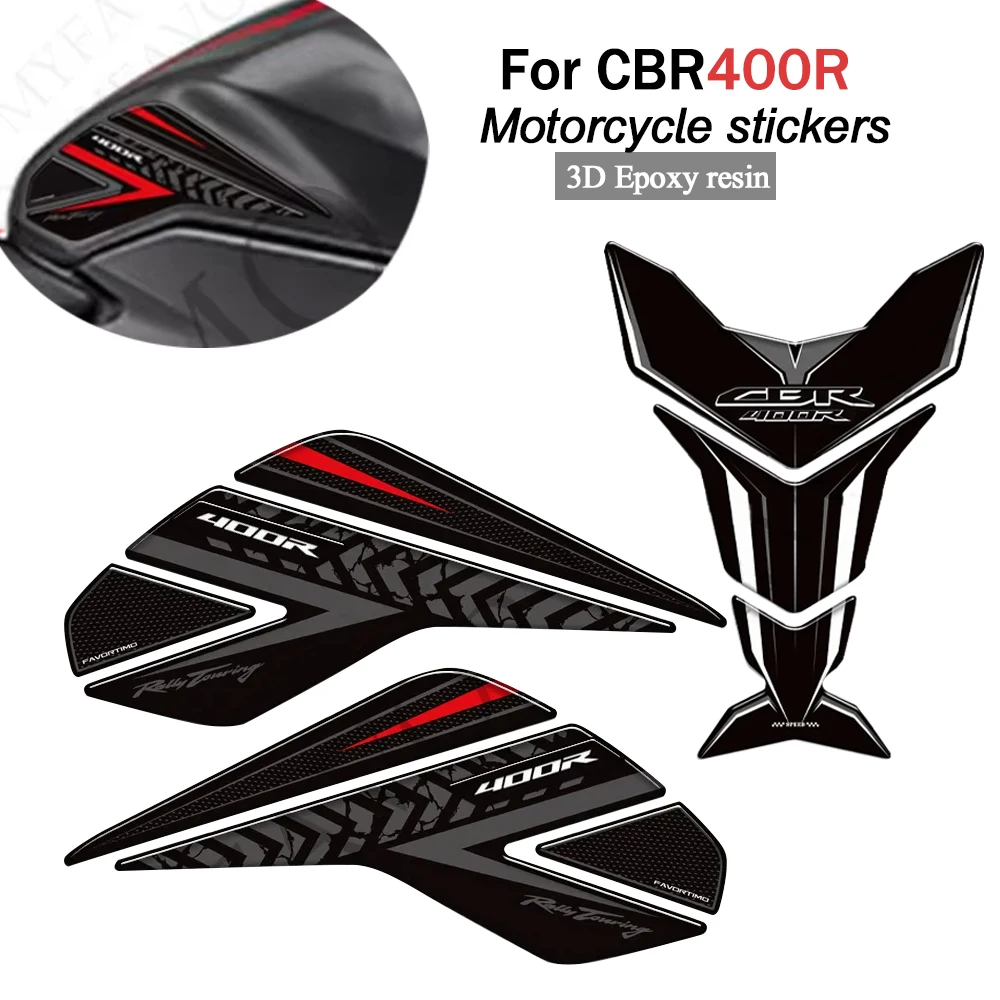 

For Honda CBR400R CBR 400 R 400R 2024 Motorcycle Fuel Tank Pad Stickers decals