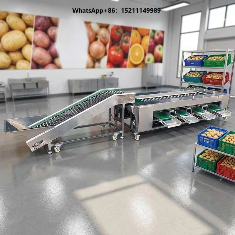 Farm Use Roller Grading Machine Fruit Vegetable Size Sorting Equipment for  Orange Potato Onion
