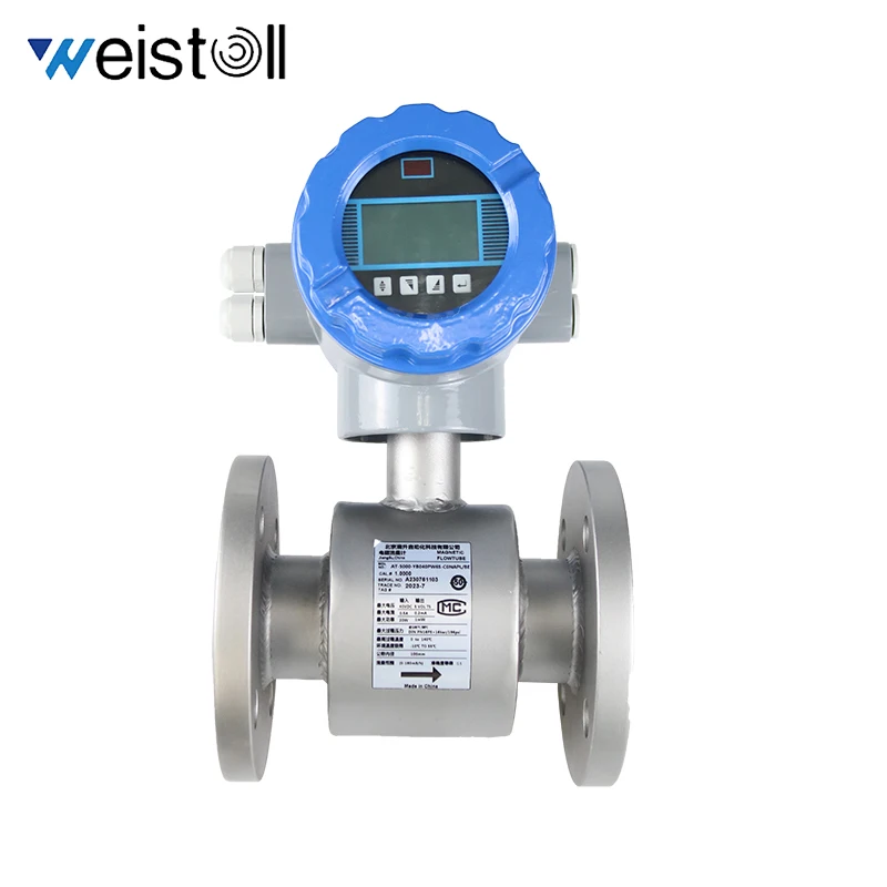 Weistoll's latest production of 4-20ma with display electromagnetic flowmeters for industrial measurements