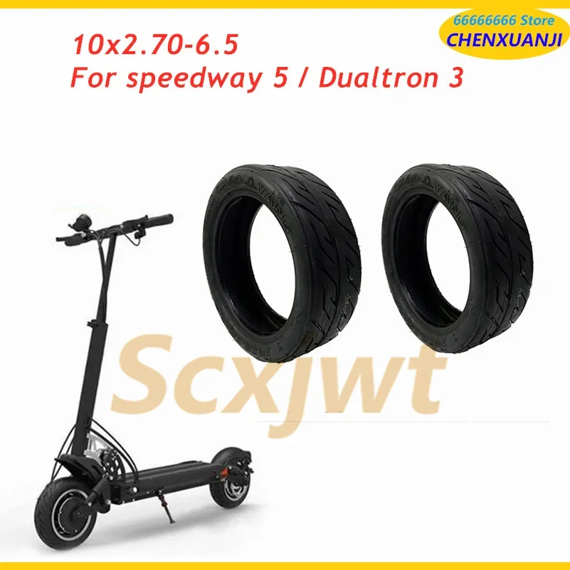 10x2.70-6.5 City-road Vacuum Tyres 10 Inch Tubeless Tire for FLJ SK1 Speedway 5 Dualtron 3 Electric Scooter Wheel