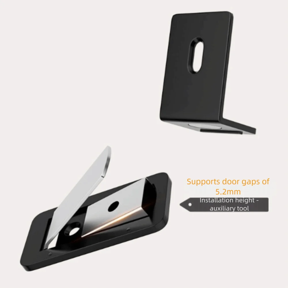 

Stainless Steel Ultra Thin Door Stopper Ultra Thin Strong Magnetic Strong Magnetic Door Holder Anti-collision Aluminum Alloy