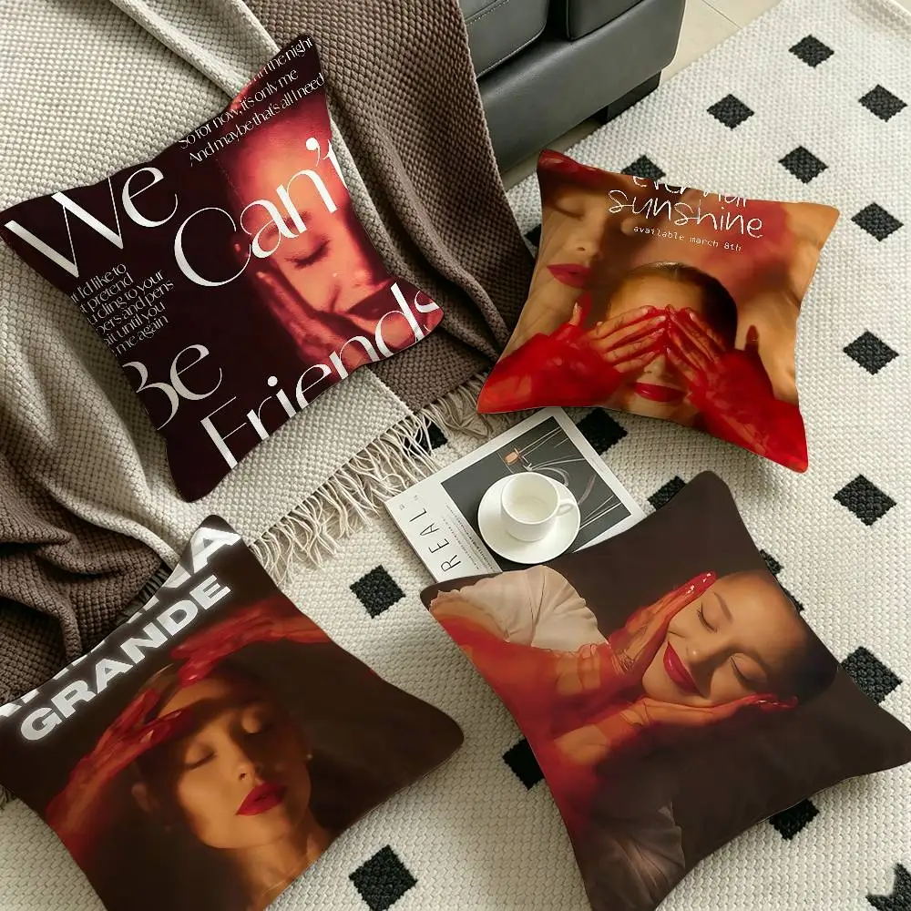 Singer A-Ariana-G-Grande Cushion Cover Pillow Cover Decor Pillowcase Printed Cushion Case for Couch
