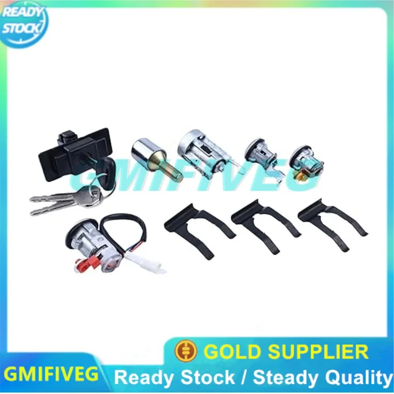 

1 Set Car Ignition Glove Box Spare Tire Door Lock Cylinder Key MR259111 For Mitsubishi Shogun Pajero Montero MK2 2nd V32 4G54
