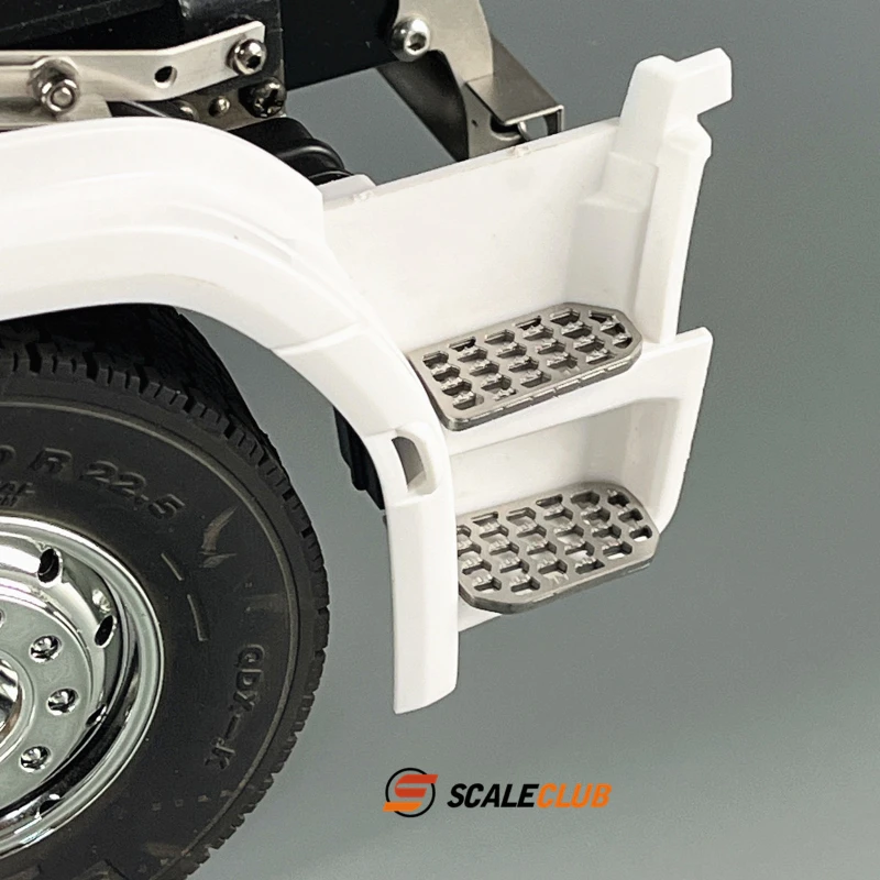 Pedali in Metallo SCALECLUB, Gradini per Cabina, Parti di Aggiornamento per Camion RC Tamiya 1/14 Scania 770S 56368, Accessori per Auto Giocattolo