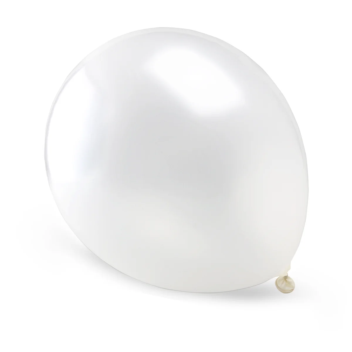 

100Pcs Metallic Balloon White 12 Inch Large Bright Color Latex Balloons for Party Decoration Thickened Helium Filling Balloon