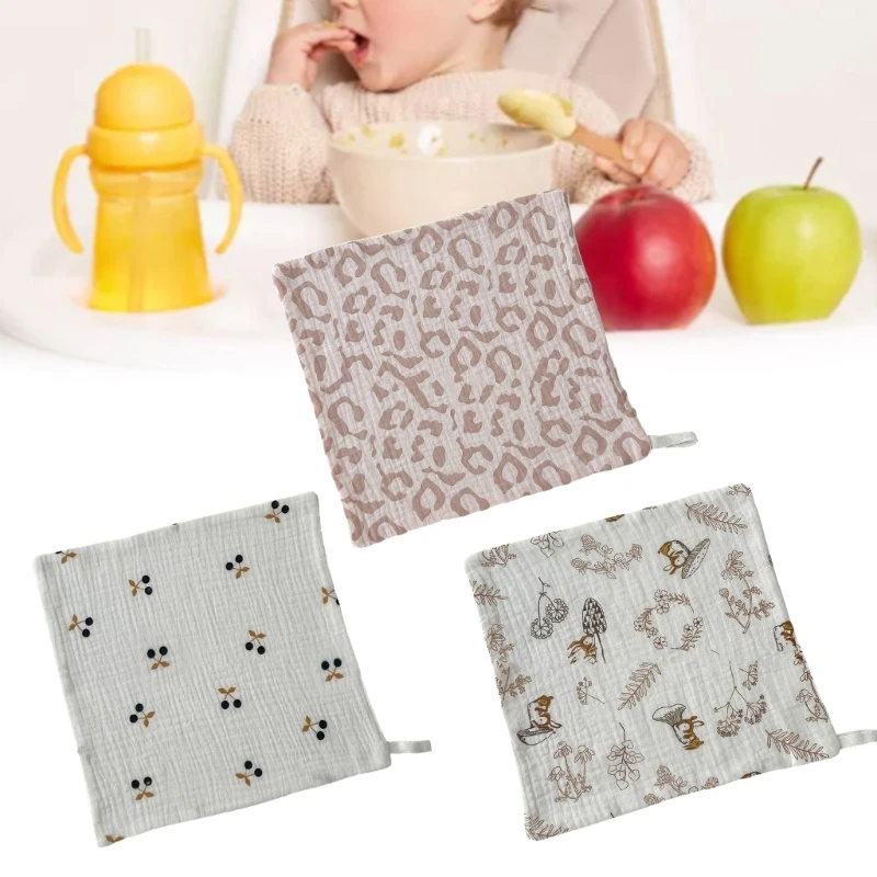 Newborn Burp Cloths Soft & Absorbent Baby Drool Bibs for Mealtime & Drooling