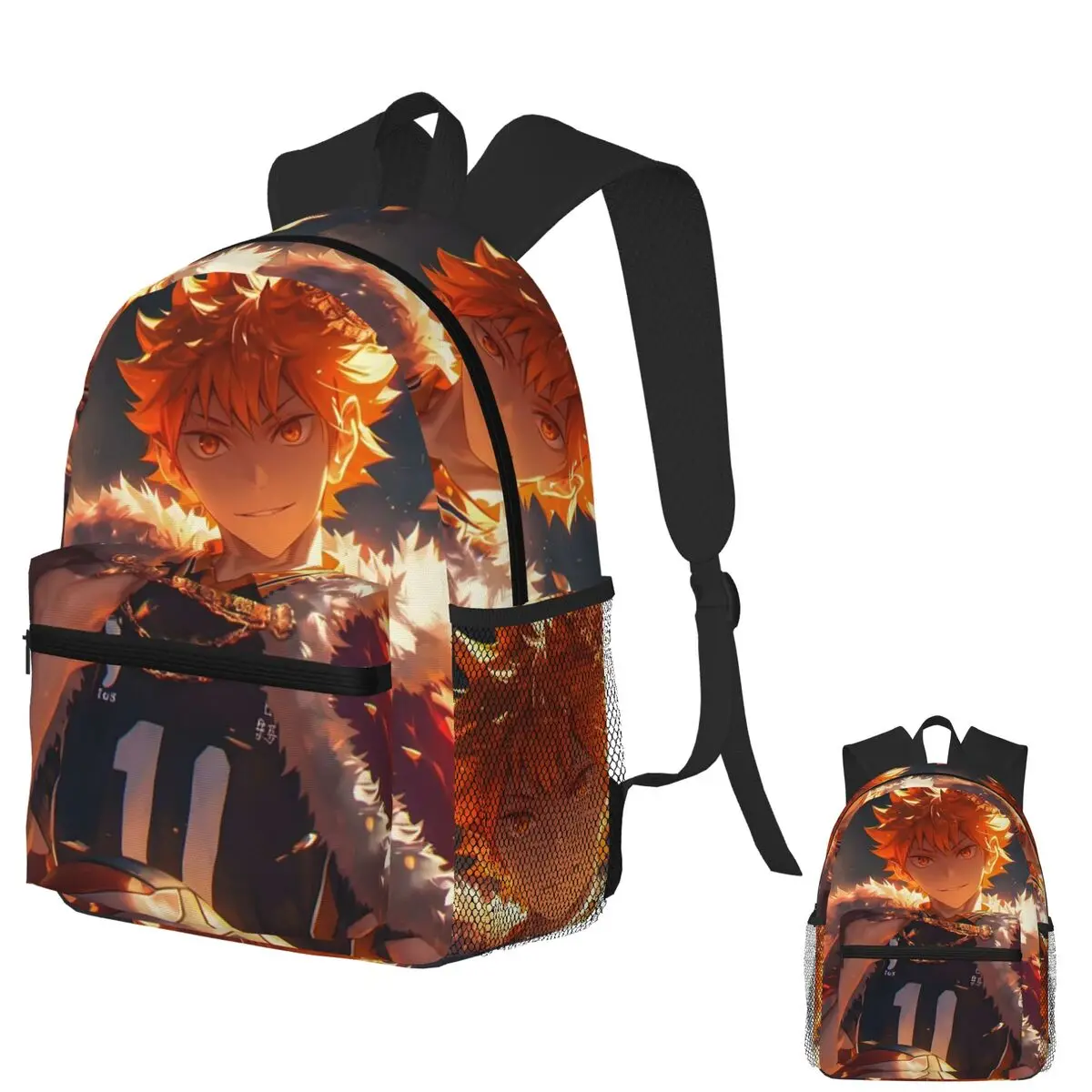 Haikyuu Manga Hinata Shoyo Zaino per studenti Borsa da scuola Zaino da viaggio per escursionismo per borse a tracolla per libri alla moda per ragazzi e ragazze