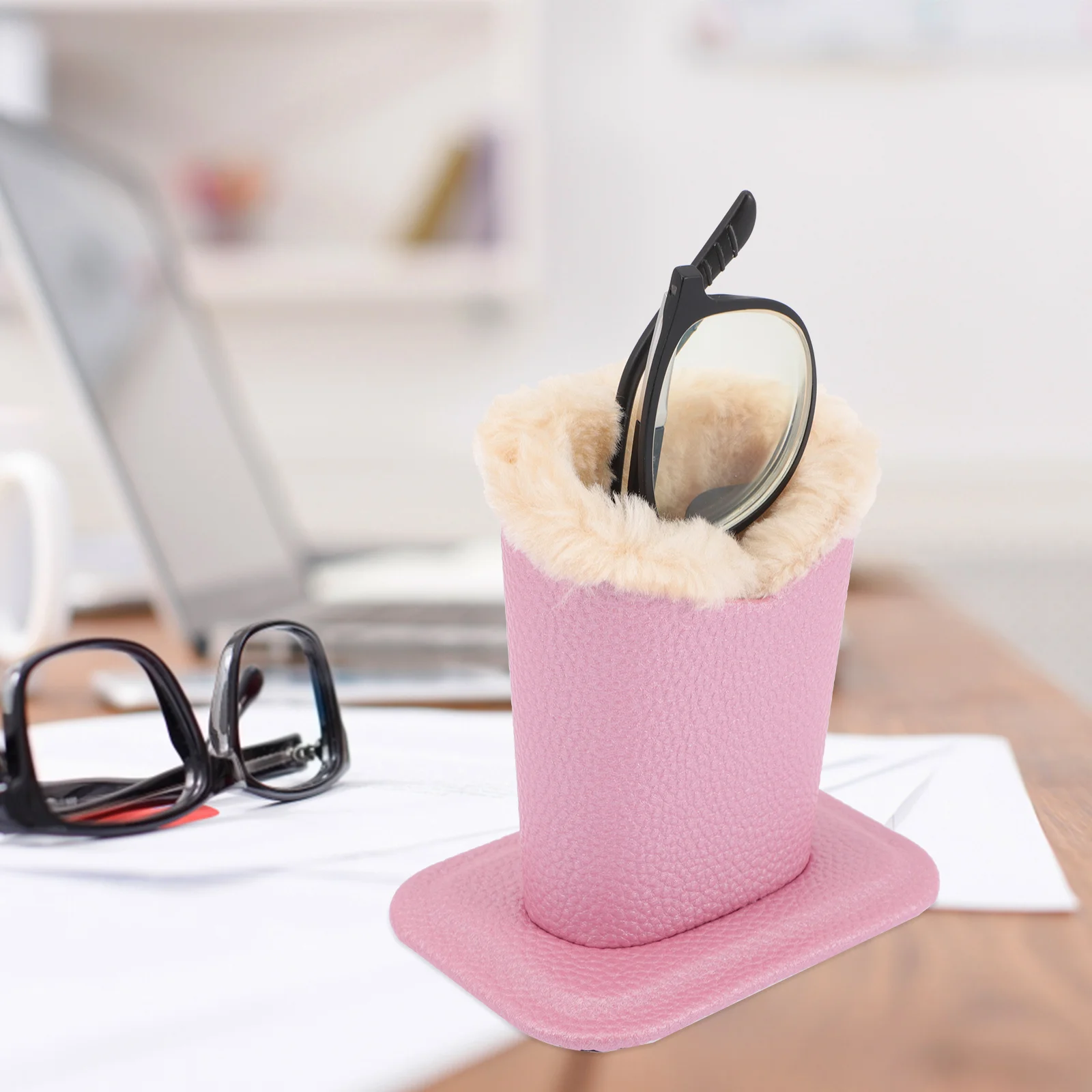 Plush Glasses Frame Lining Holder Desktop Eyeglasses Stand Case Brackets