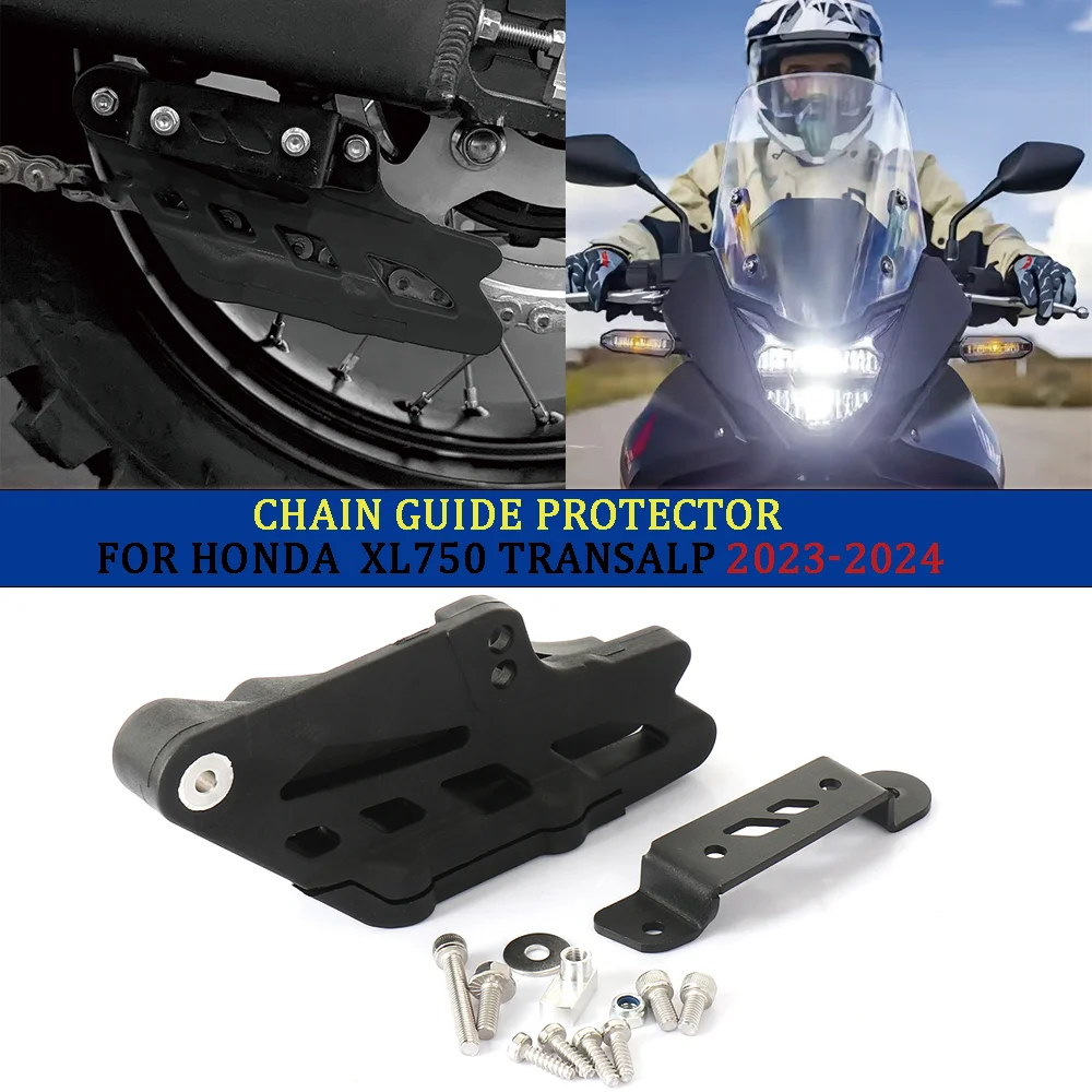 

For Honda XL750 Transalp XL 750 TRANSALP 2023 2024- Motorcycle Chain Guide Guard Protector The drive chain protects the slider