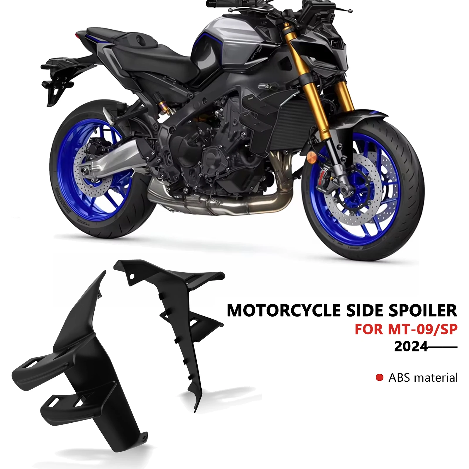 

For MT-09 SP 2025 mt09sp 2024 Winglet Aerodynamic Wing Deflector Spoiler MT-09 2025 Motorcycle Fairing Side Wing mt09 2024