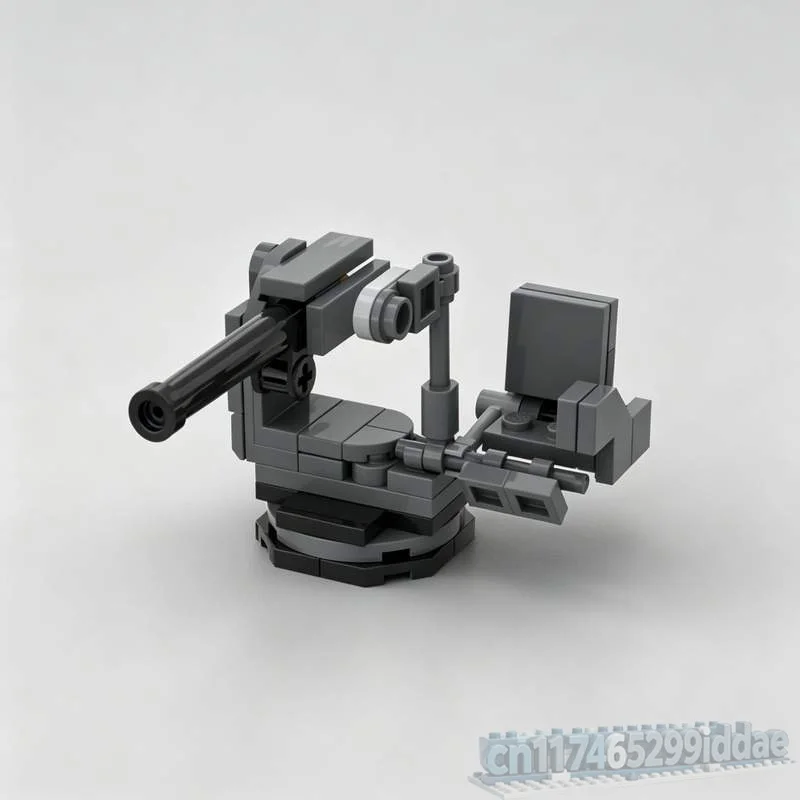 NEW 140PCS Sentry Turret Defense System MOC Creative Building Blocks Combat Model DIY Assembly Toy Science Fiction Gift Puzzle