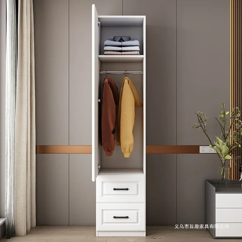 Single door wardrobe, narrow body vertical cabinet, modern simple small storage cabinet, crevice cabinet, balcony sid