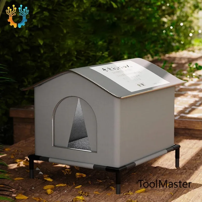 

【2026】Feral Shelter Weatherproof Winter House Outside House Waterproof Enclosed Pet Tent Insulated House For Mul