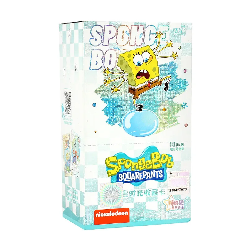 50Pcs Original Box Packaging KAYOU Card SpongeBob SquarePants Anime Characters Patrick Star Classic Collection Children\'s Gifts