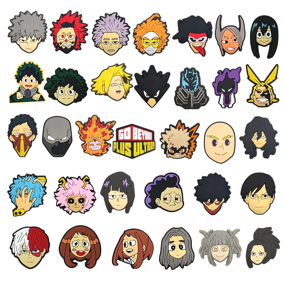 

Горячие игрушки японская манга 10-132 шт. подвески для обуви My Hero Academia ПВХ аксессуары для обуви украшения вечерние дети подарки на Рождество и Хэллоуин