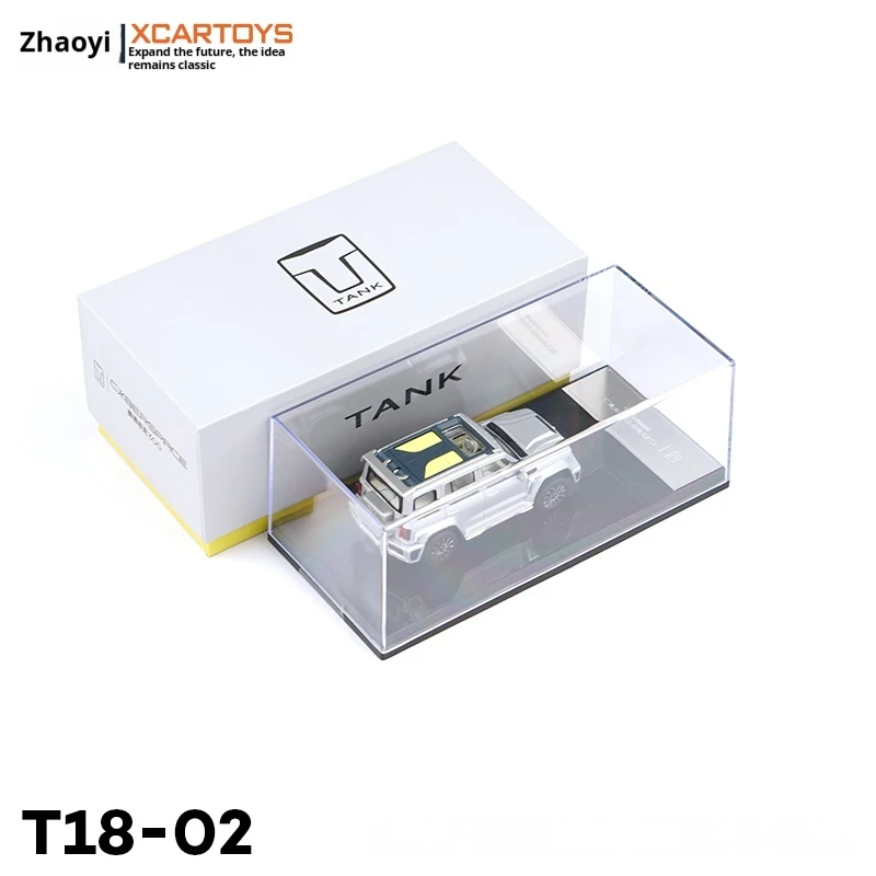 Tuoyi Xcartoys 1:64 لعبة سيارة مصنوعة من خليط معدني نموذج سوبر بيئة سيارة سايبر تانك 300 هدية تزيين سطح المكتب #3