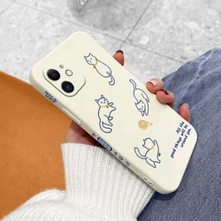 Various Style Cat Cute Duck Phone Case For Samsung Galaxy S10 S20 S21 S22 S23 S24 FE Plus Ultra Note 20 Silicone Cover