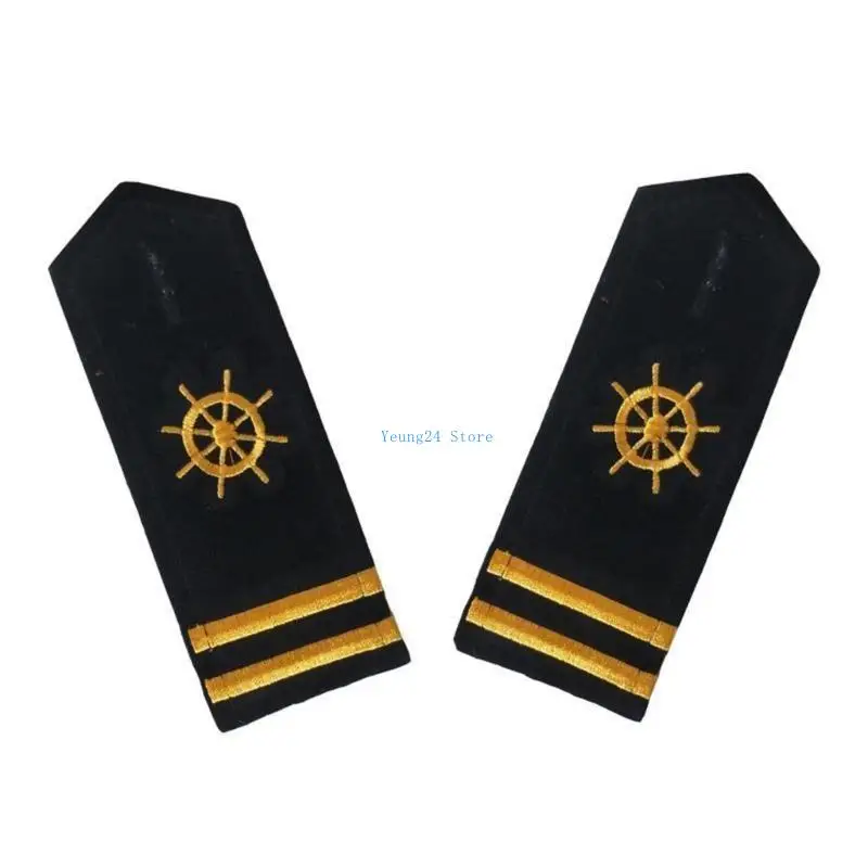 

P8DB Professional Sailor Uniform Epaulets Shoulder Boards Stage Shows Shoulder Bar