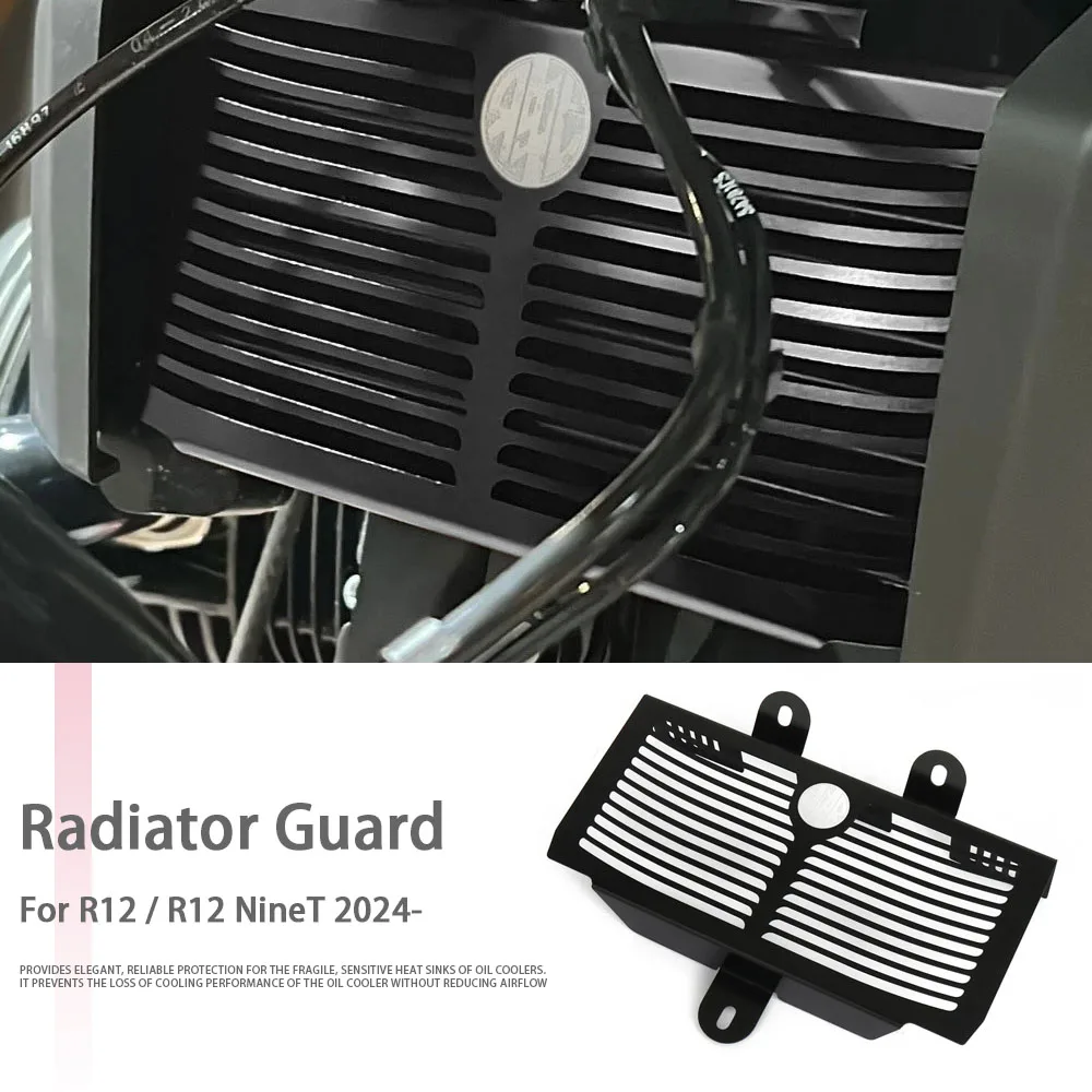 

Motorcycle Accessories Radiator Grille Guard Cover Grill Oil Cooler Guard Protection For BMW R 12 R12 NineT R 12 NineT 2024 2025