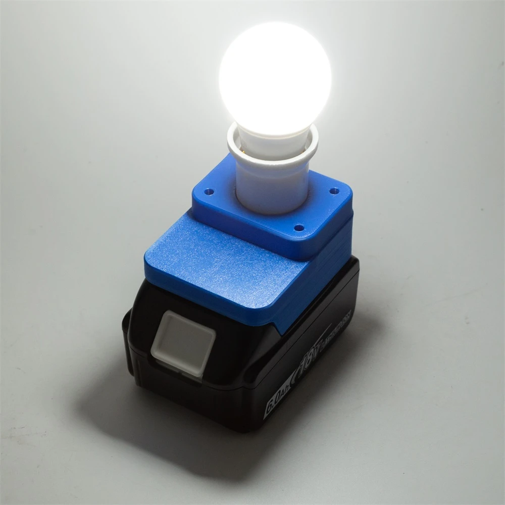 

For Makita 18V Li-Ion Portable LED Work Light Tool Light for Indoor and Outdoor Work Light E27 Bulb(Without Battery)