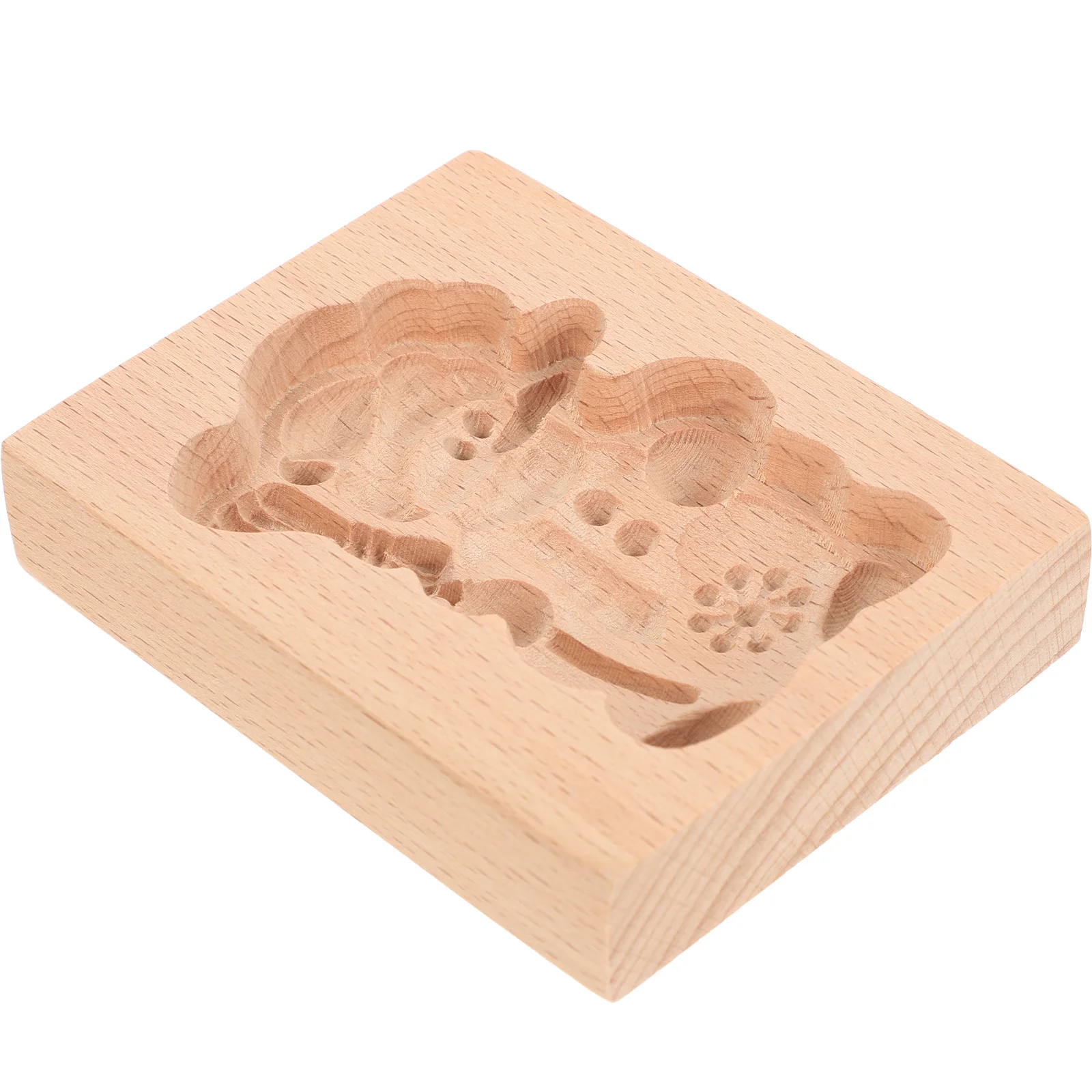 

Wooden Baking Lover Gift Decor Biscuit Pastry Press 3D Cookie Press Mold Cookie Mold Molds Smooth Easy Washable