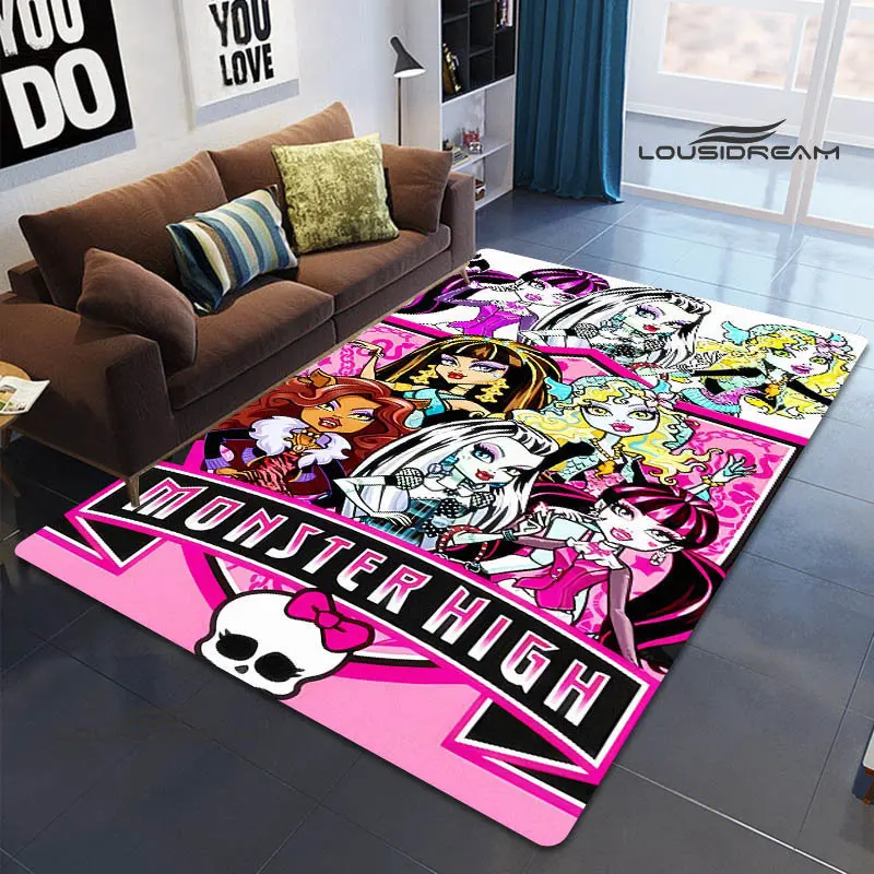 Monster High Anime printed carpet Anime carpet decorazione della camera da letto tappetino da Yoga tappeto da esterno tappeto antiscivolo tappeto