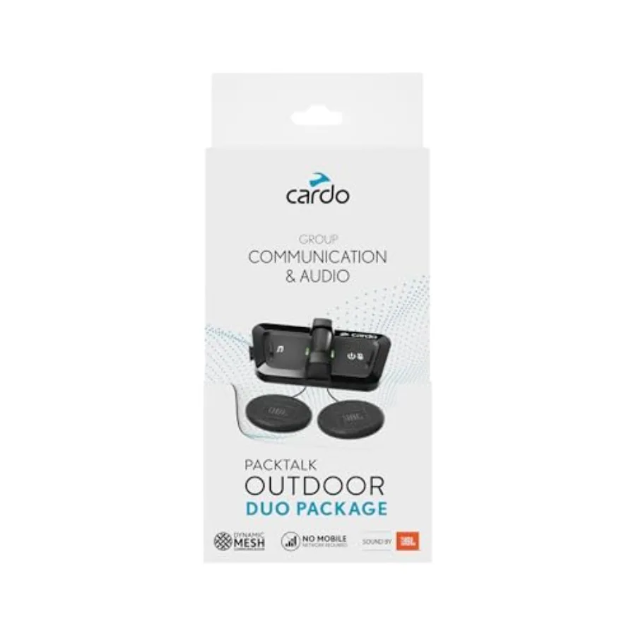 

Packtalk Outdoor Helmet Communication System for Skiing Snowboarding Mountain Biking Cycling Black Dual Pack
