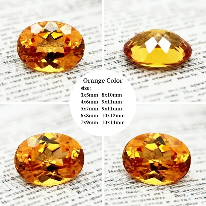 Lab Grown Sapphire Oval Shape Top Quality for DIY Jewelry Making Selectable Certificate