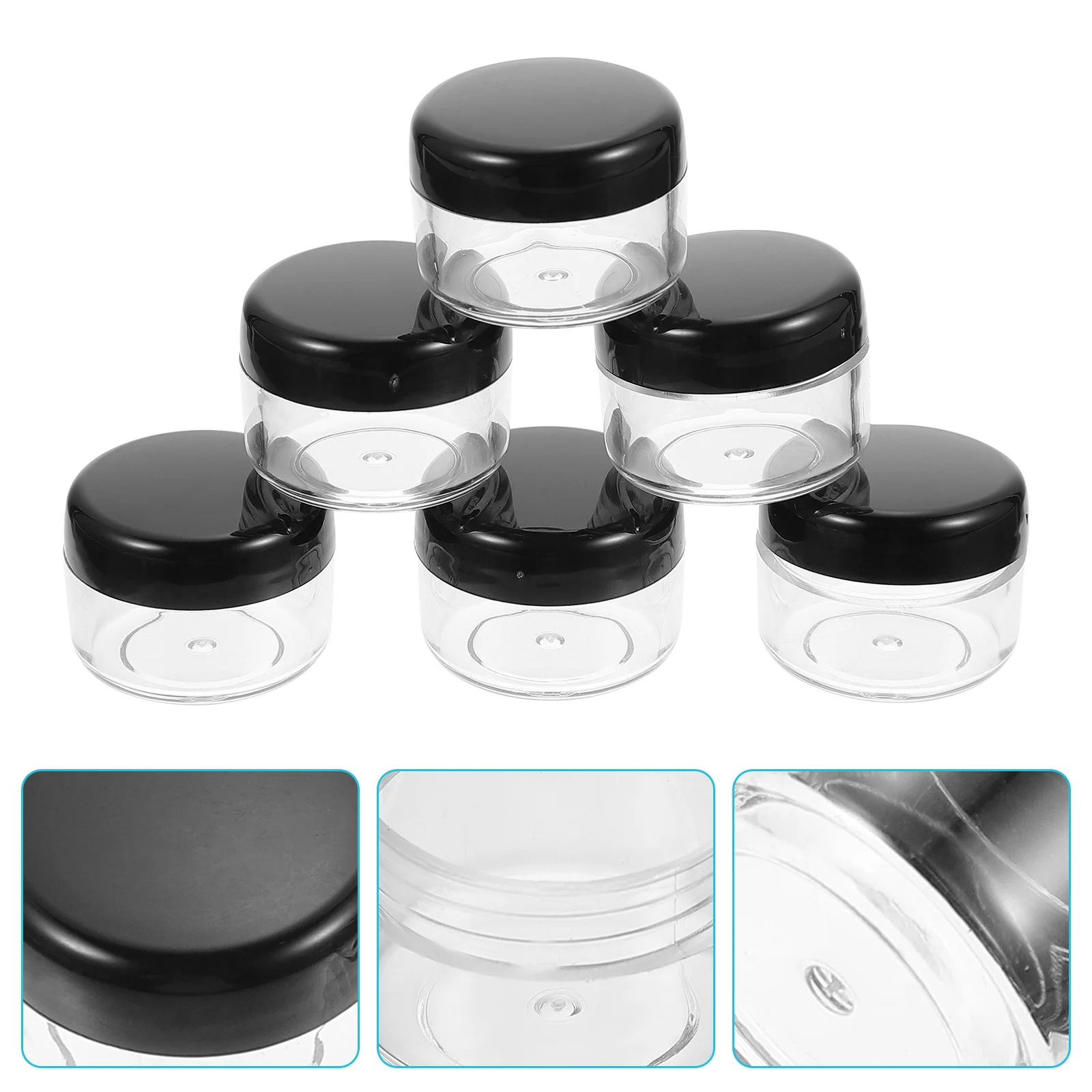 

50Pcs Empty Sample Jars Durable Sealed Design Lightweight Portable Containers for Lotion Samples Cream Sample Box