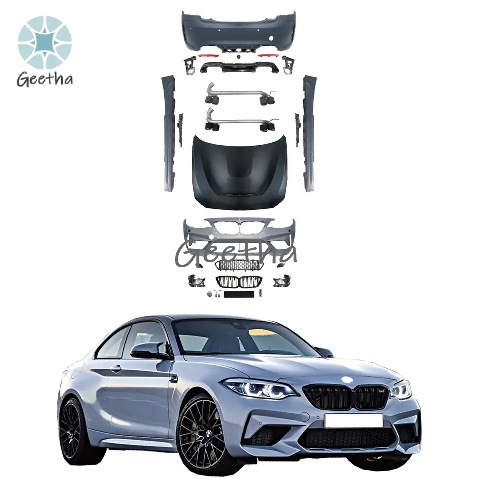

For Retrofit BMW 2 Series F22 Body Kit for Car Parts Upgrade To M2C Rear Bumper with Headlight Old To New Body Kit for Bmw