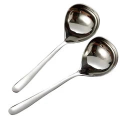 5.7*20.5cm Stainless Steel Spoon Thicken Long Handle Soup Spoons For Hot Pot Scoops Home Kitchen Tableware Cooking Utensils