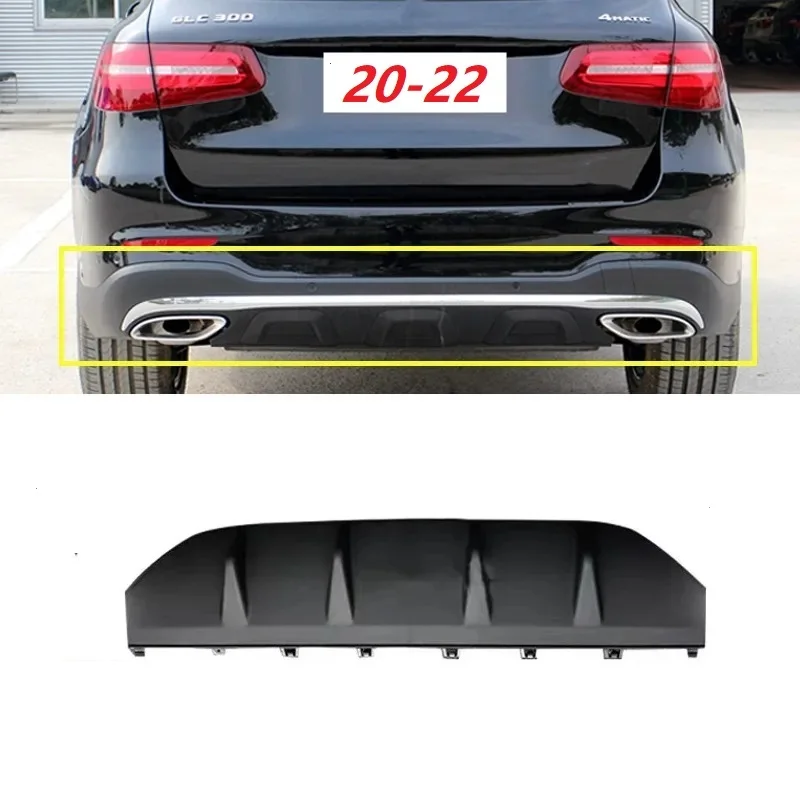 

Rear bumper spoiler chrome trim panel For Mercedes Benz GLC Class W253 GLC300 GLC260 2020-2022