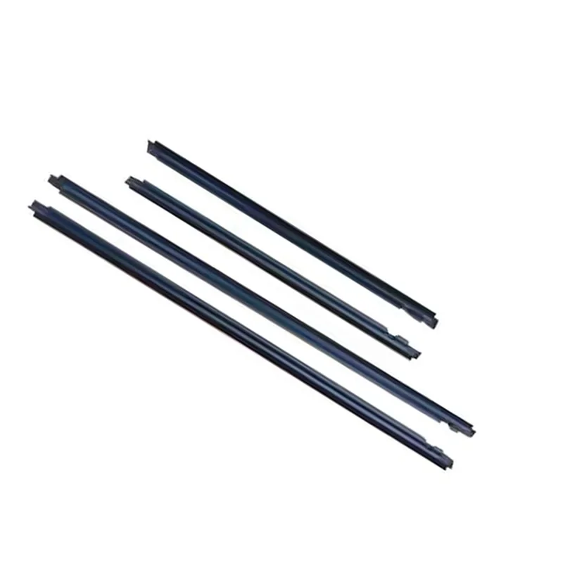 Black 4Pcs Window Rubber Trim For Nissan XTrail T30 2001-2006 Weatherstrip Seal Strips Rubber Door Moulding Trim 80821-8H300