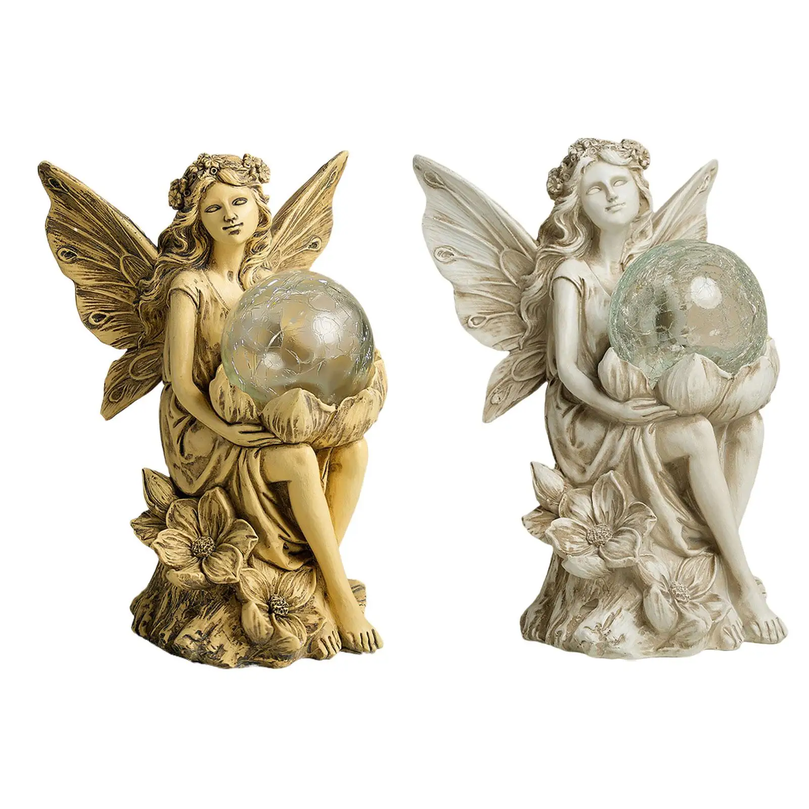 

Solar Lamp Fairy Statue Luminous Ornament Landscape Lights Outdoor Decoration